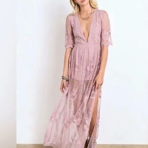 Honey Punch Maxi Dress NWT